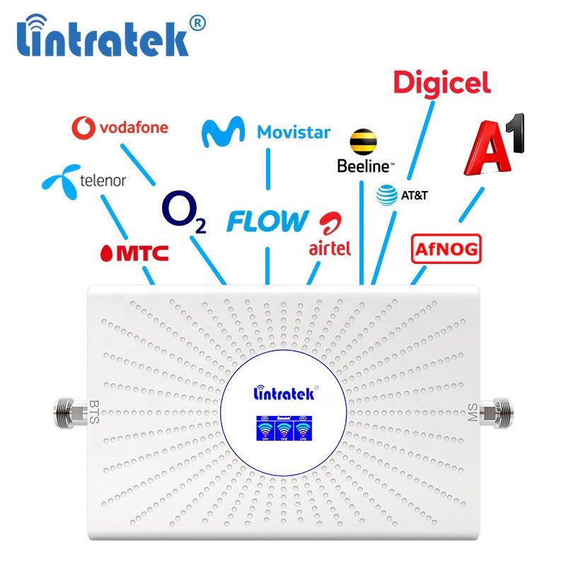 Lintratek 850 900 1800 mhz GSM DCS tri band network enhance repetidor UMTS mobile 4g phone signal booster